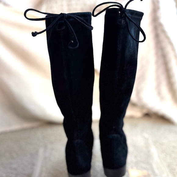 Stuart Weitzman Classic Black Over the Knee Boots - Picture 7 of 8